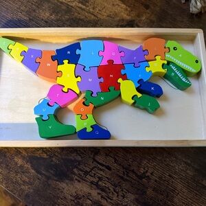 Colorful Dinosaur Puzzle Toy